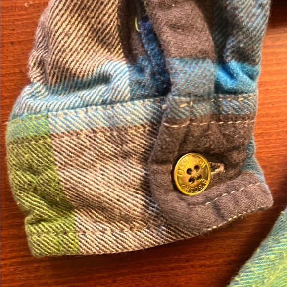 Oshkosh bundle plaid flannel button shirt elbow patches 2T Classic Jeans - Picture 7 of 13